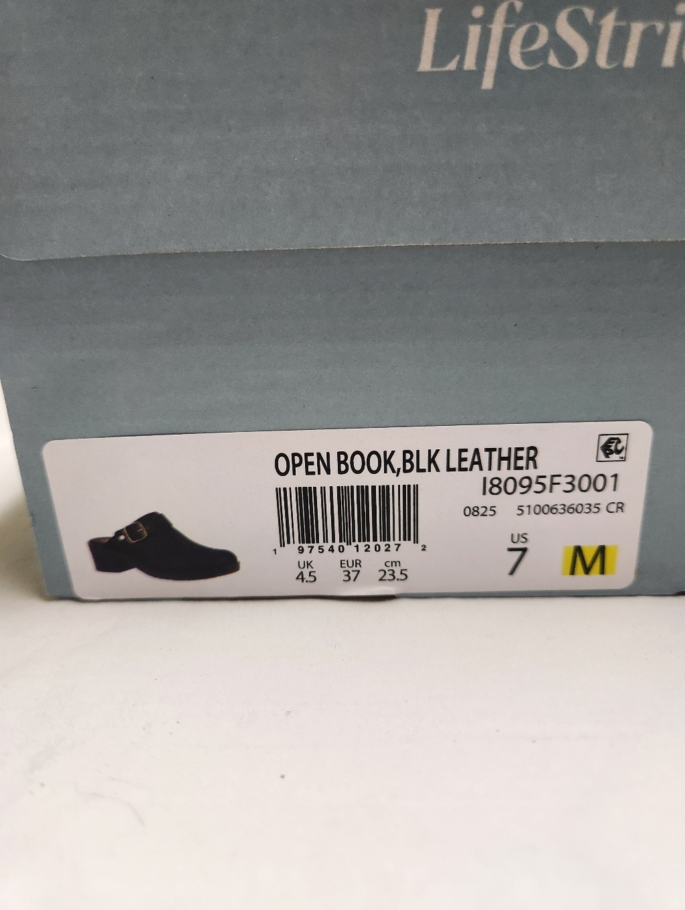 Bzees Lifestride Women's OPEN BOOK Clog Mule Black Size 7 - Picture 6 of 16
